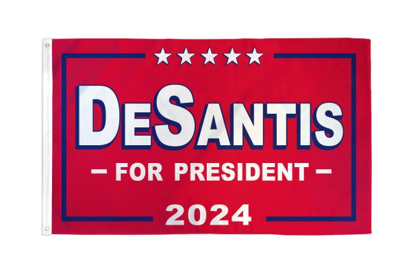 DESANTIS 2024 (RED) FLAG 3X5FT POLY