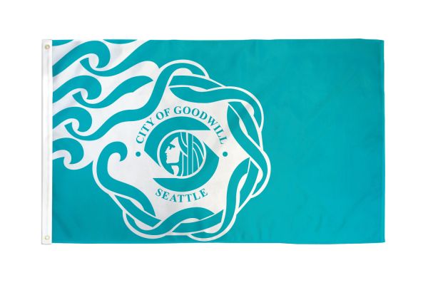 SEATTLE CITY FLAG 3X5FT POLY