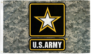 US Army Star (Camo)  Flag - 3x5ft