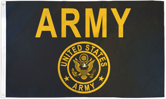 US Army (Gold)  Flag - 3x5ft