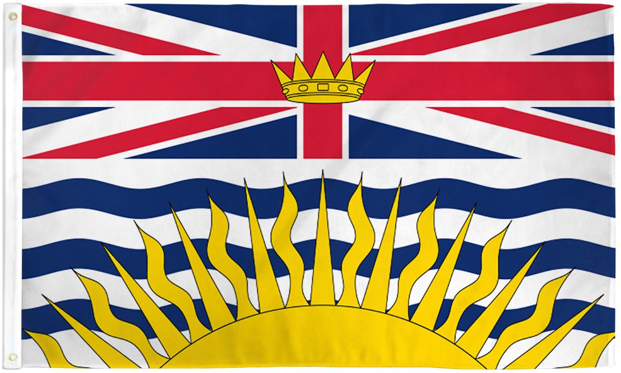 British Columbia Flag - 3x5ft