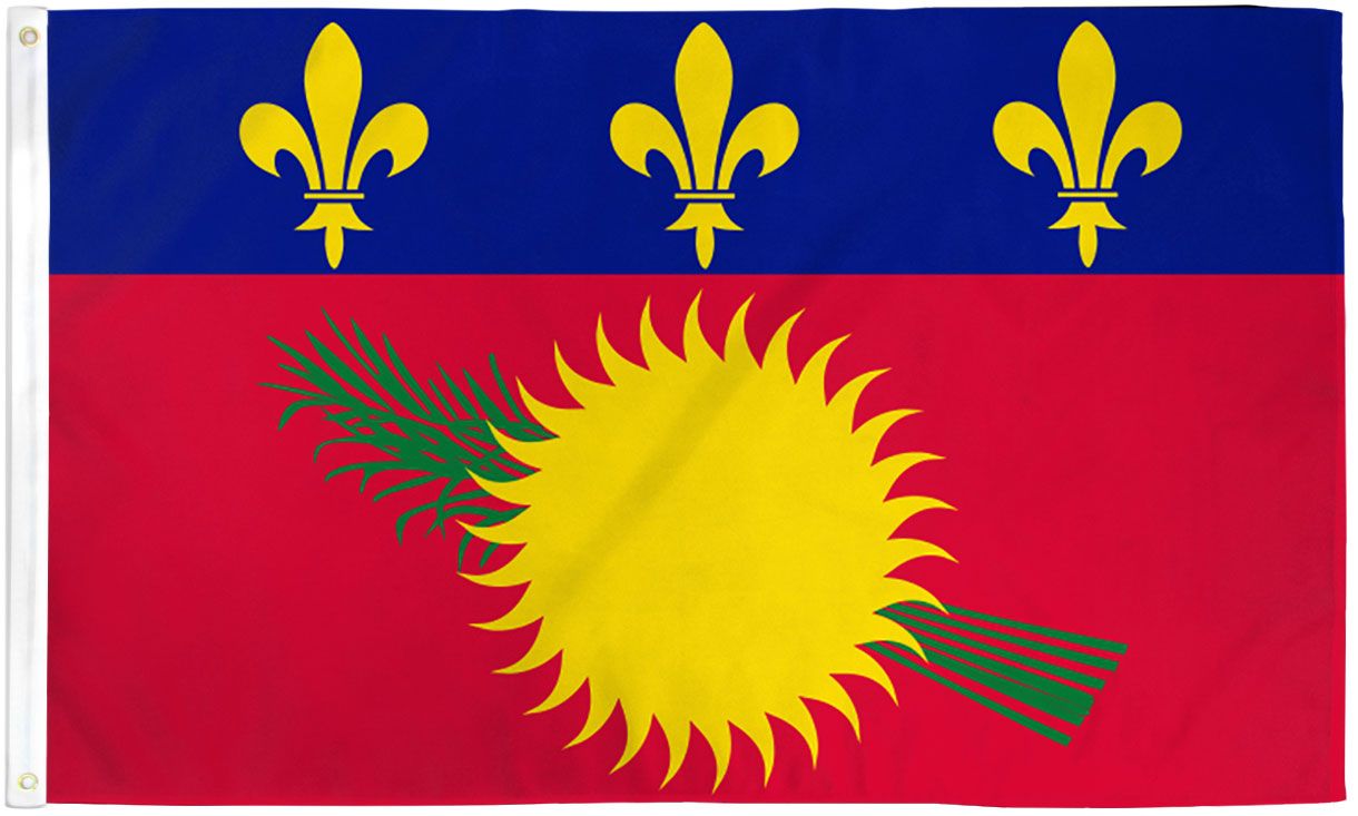 Guadeloupe (Sun) Flag - 3x5ft