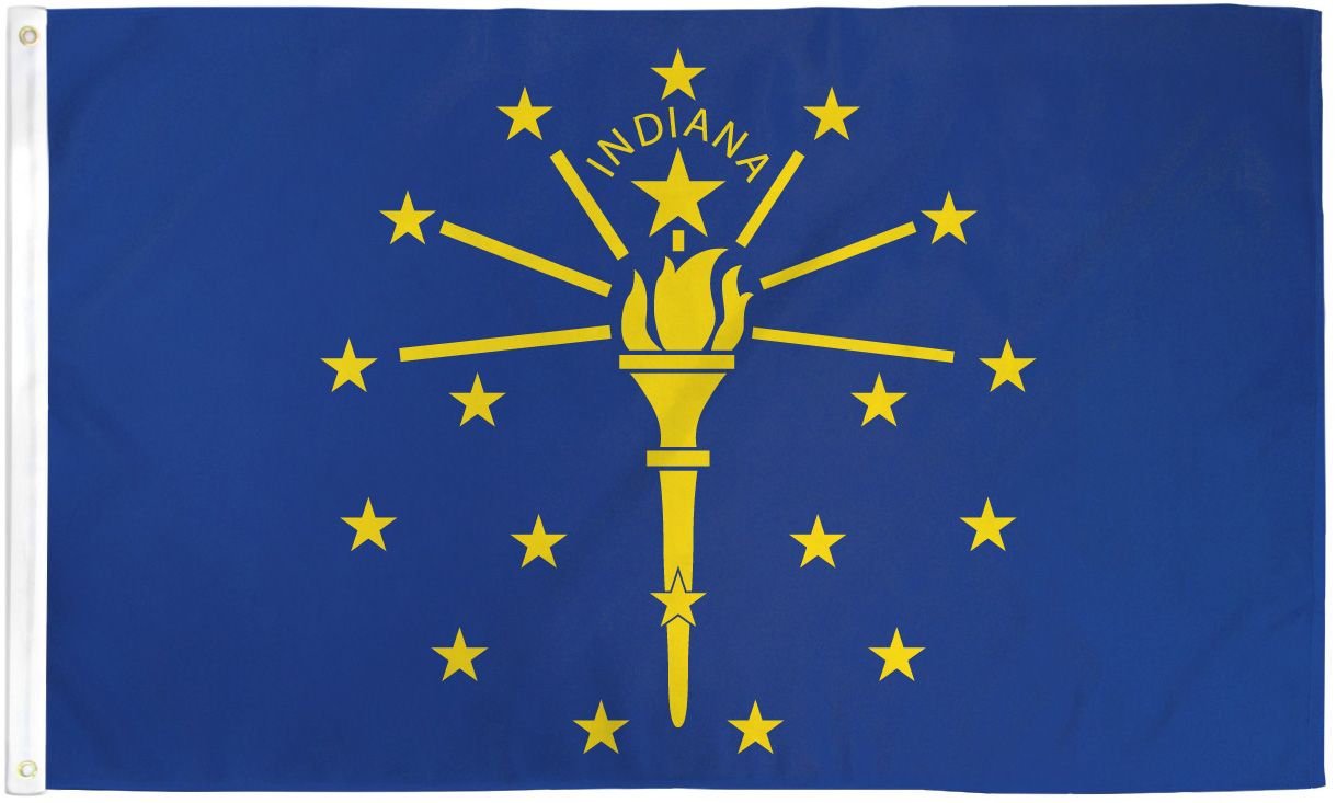 Indiana State Flag 3x5ft Polyester