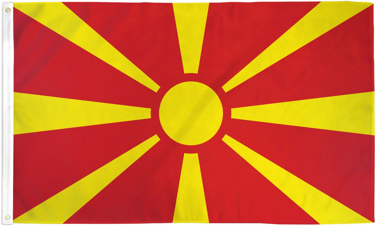 North Macedonia Flag - 3x5ft