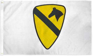 1st Cavalry  (White) Flag - 3x5ft