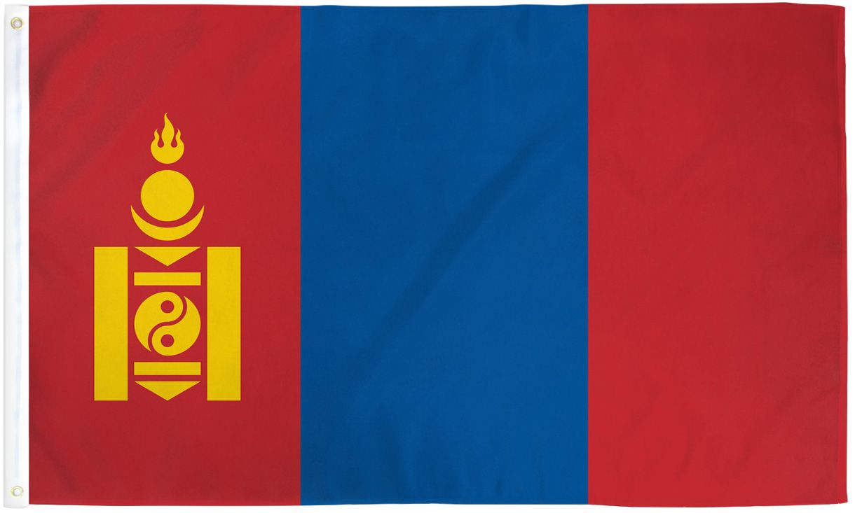 Mongolia Flag - 3x5ft