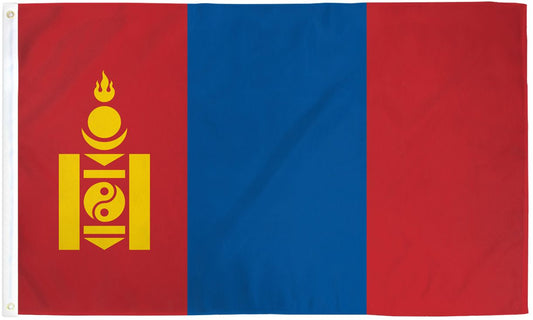 Mongolia Flag - 3x5ft