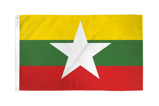 Myanmar (Burma) Flag - 3x5ft