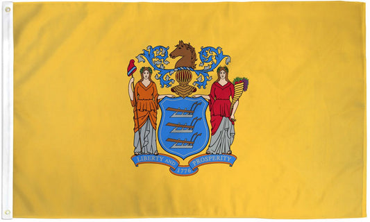 New Jersey State Flag 3x5ft Polyester