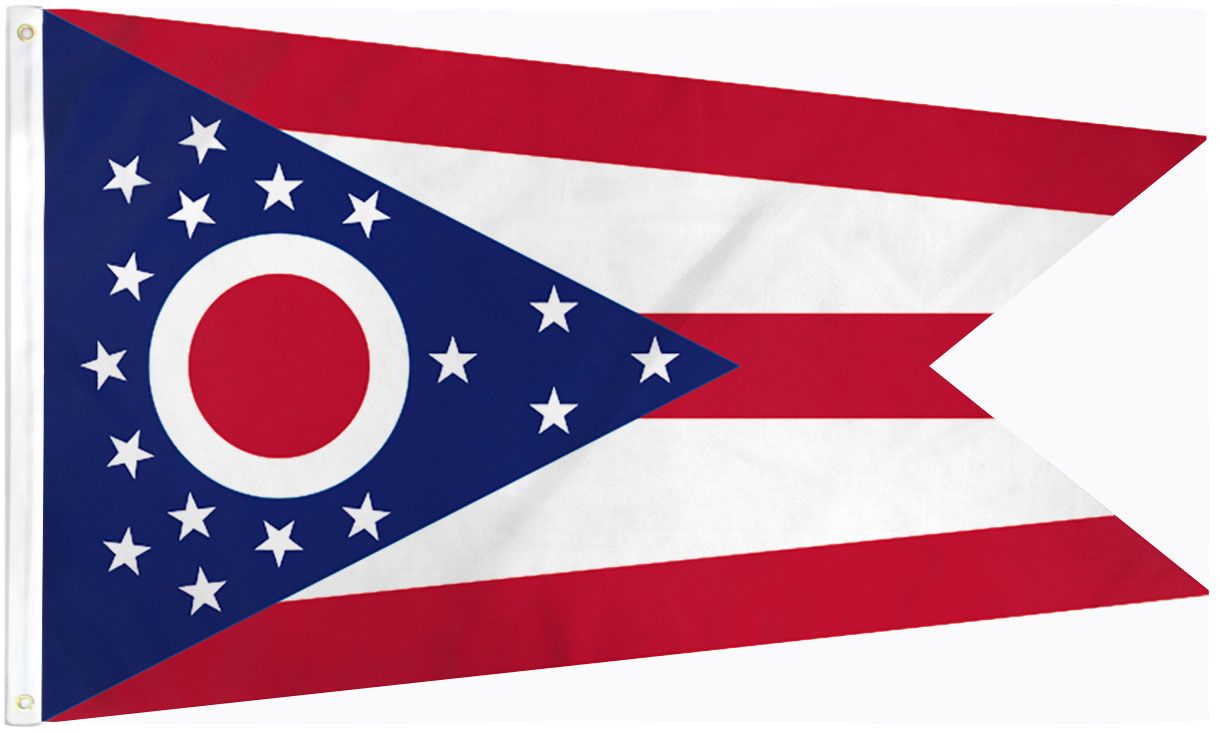 Ohio State Flag 3x5ft Polyester