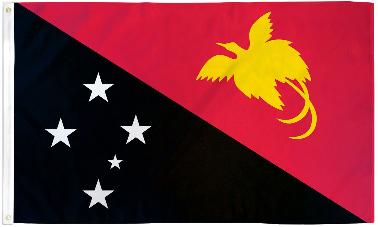 Papua New Guinea Flag - 3x5ft