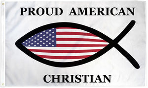 Proud American Christian Flag - 3x5ft