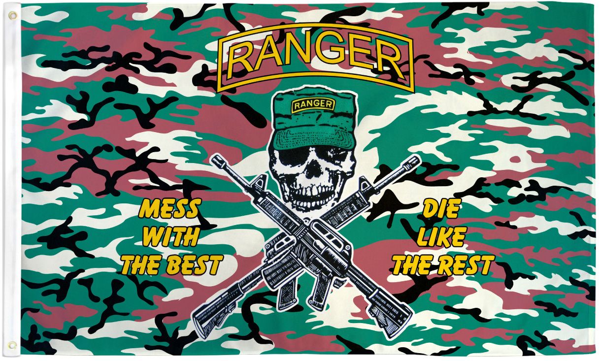 Ranger  (Camo) Flag - 3x5ft