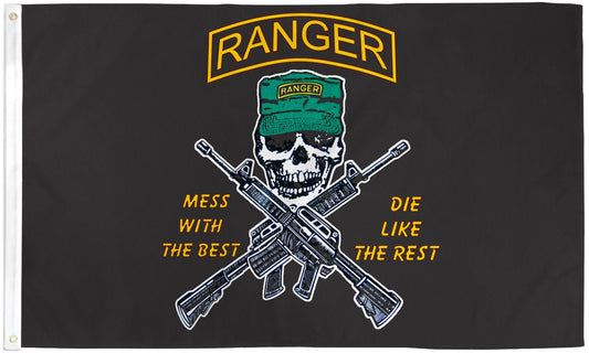 Ranger  (Mess with the Best) Flag - 3x5ft