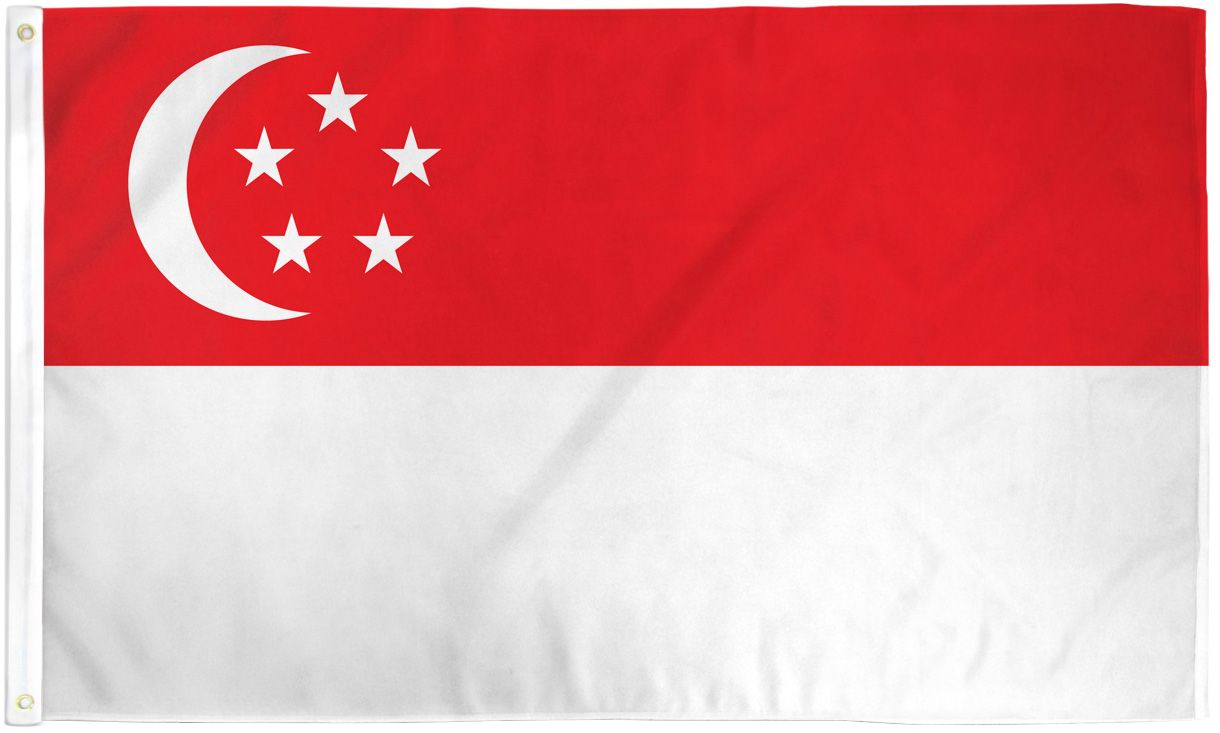 Singapore Flag - 3x5ft