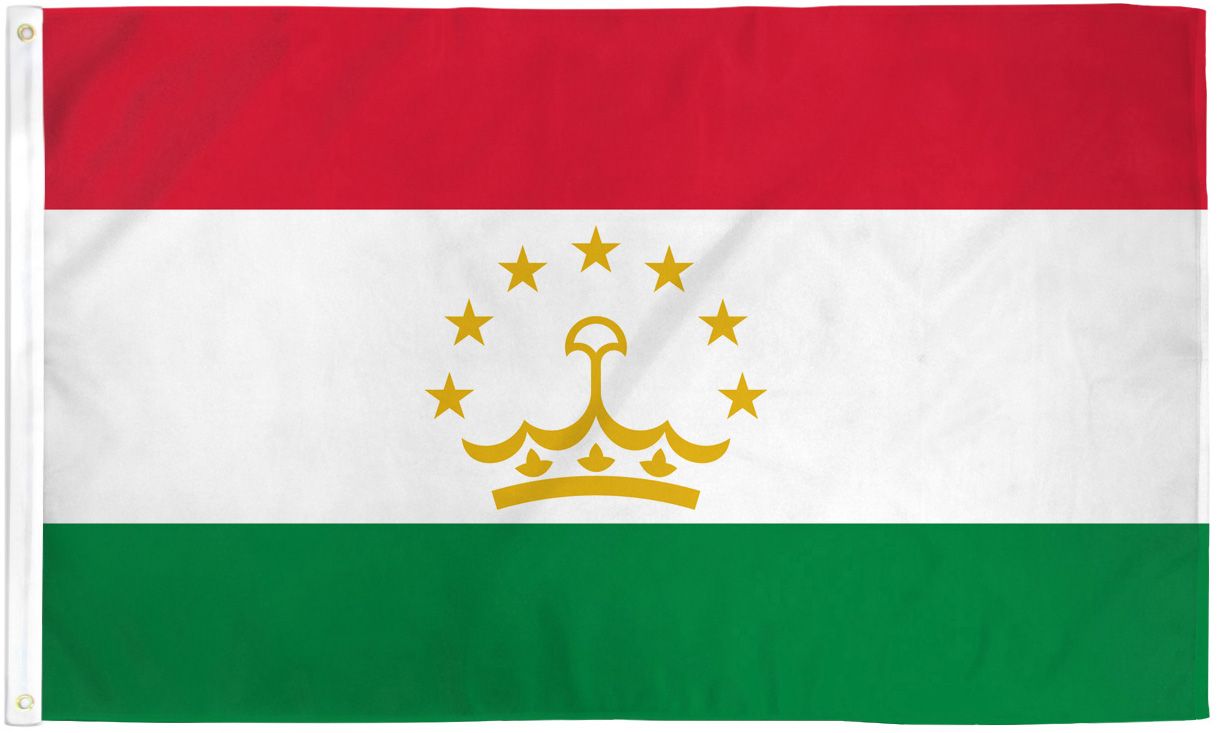 Tajikistan Flag - 3x5ft