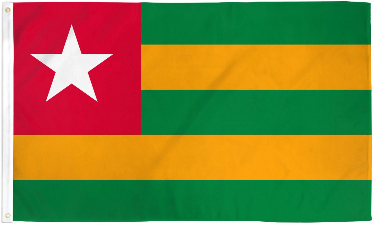 Togo Flag - 3x5ft