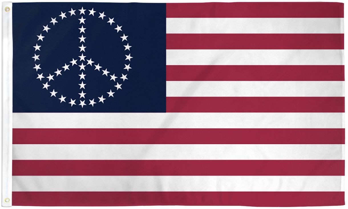 Peace USA (Stars) Flag - 3x5ft
