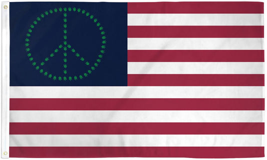 Peace USA (Leaf) Flag - 3x5ft