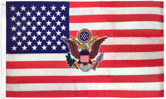 USA with President Logo Flag - 3x5ft