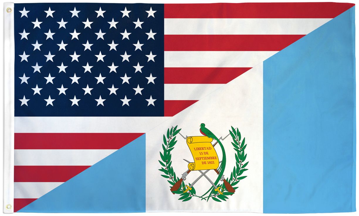 USA/Guatemala Combo Flag - 3x5ft