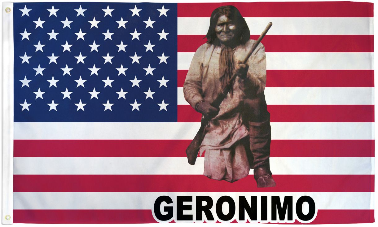 USA Geronimo Flag - 3x5ft