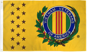 Vietnam War Veterans  (Yellow) Flag - 3x5ft