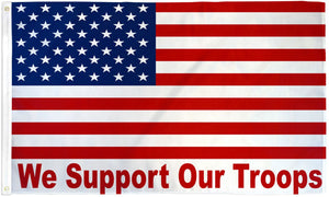 We Support Our Troops  (USA) Flag - 3x5ft